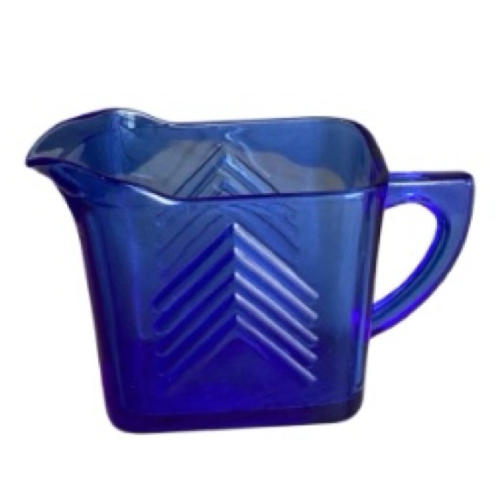 Cobalt Blue Hazel Atlas Glass Creamer
